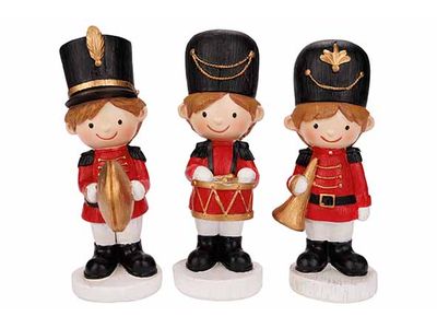 Notenkraker 3ass Rood Wit 8x6xh16cm Poly Resin