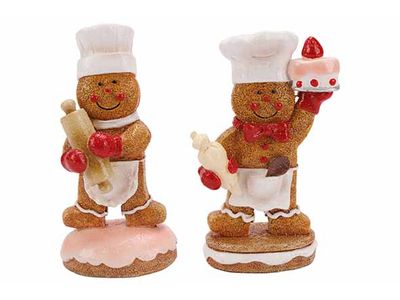Bonhomme Coockies 2ass Brun 8x5xh14cm Po Lyresine