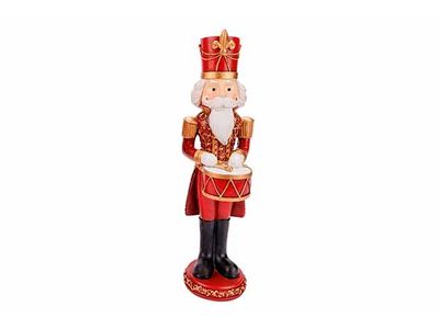 Notenkraker 2ass Rood Wit 8x8xh31cm Poly Resin