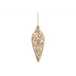 Hanger Icicle Goud 16x6xh3cm Kunststof  