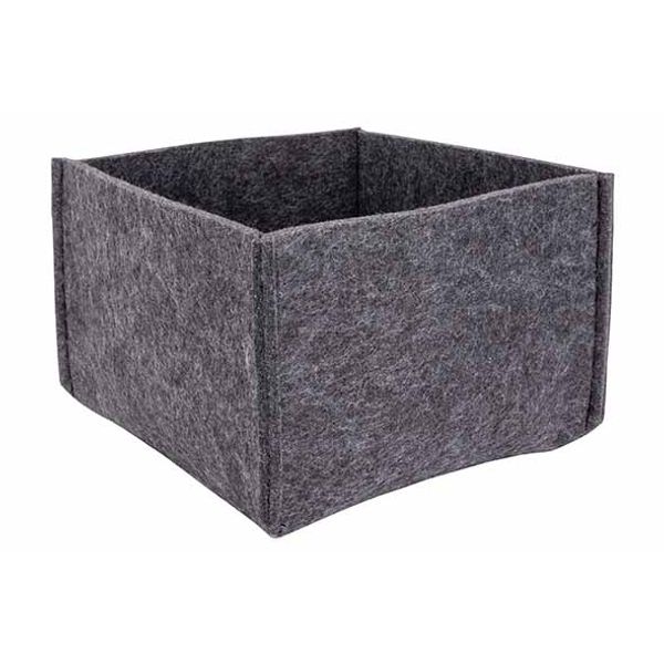 Cosy @ Home Mand Donkergrijs 20x20xh12cm Vilt 