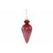 Hanger Cone Pearl Rood 6x6xh14cm Glas  