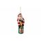 Hanger Santa Rood Wit 5x4xh14cm Glas  