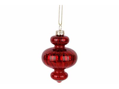 Hanger Spinner Rood 6,5x6xh9cm Glas 