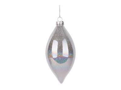 Suspension Shiny Drop Argent 6x6xh13cm V Erre