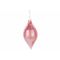 Hanger Swirl Drop Roze 6x6xh14cm Glas  