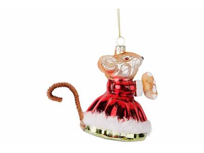 Hanger Mouse Multi-kleur 7x7xh10cm Glas 