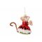 Hanger Mouse Multi-kleur 7x7xh10cm Glas  