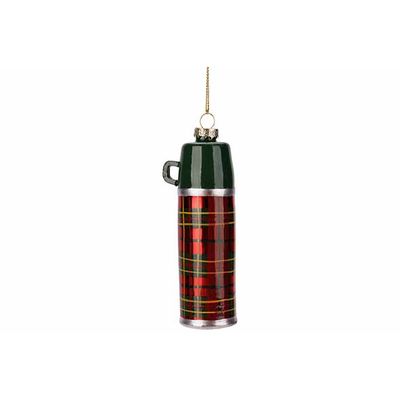 Hanger Insulated Bottle Rood Groen 4x4xh 12cm Glas  Cosy @ Home