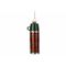 Hanger Insulated Bottle Rood Groen 4x4xh 12cm Glas 