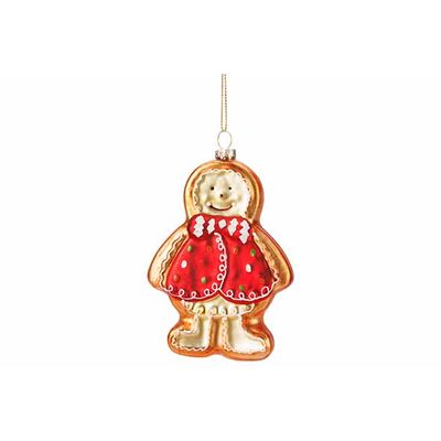 Hanger Coockie Rood-bruin  8x2xh12cm Gla S  Cosy @ Home