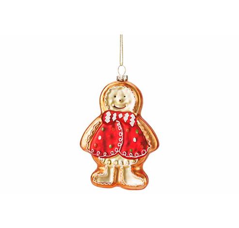 Hanger Coockie Rood-bruin  8x2xh12cm Gla S  Cosy @ Home