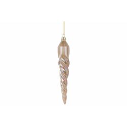 Hanger Cone Iridescent Creme 3x3xh20cm G Las 