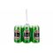 Hanger 6 Beers Groen 9x6xh7cm Glas  