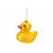 Hanger Duck Geel 8x6xh9cm Glas  