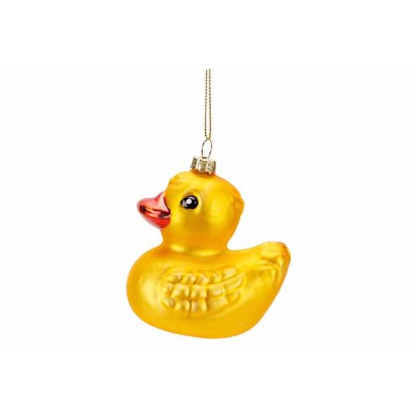 Hanger Duck Geel 8x6xh9cm Glas  