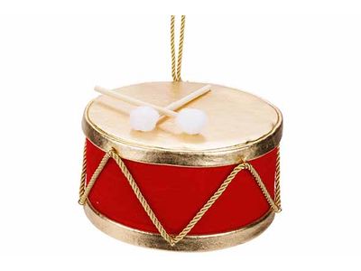 Hanger Drum Gold Rood 20x20xh13cm Foam 