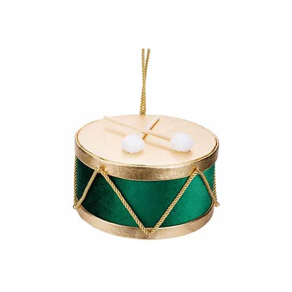 Hanger Drum Gold Groen 20x20xh13cm Foam  