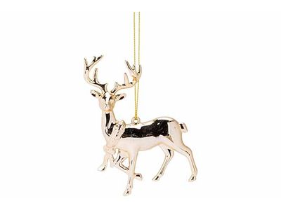 Hanger Deer Goud 12x2xh9cm Kunststof 