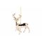 Hanger Deer Goud 12x2xh9cm Kunststof  