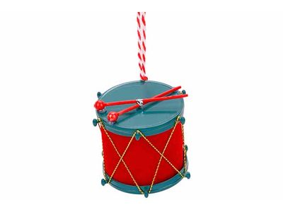 Hanger Drumm Rood Groen 6x6xh5cm Kunstst Of