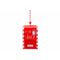 Hanger Mailbox Rood Wit 7x5xh11cm Metaal  