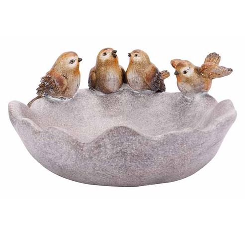 Mangeoire Pr Oiseaux Gris 27x24xh11cm Gr Es  Cosy @ Home