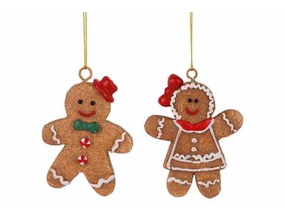 Hanger Cookie  2ass Bruin 7x1xh9cm Aarde Werk