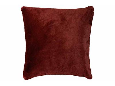 Kussen Plush Bordeaux 45x10xh45cm Textie L