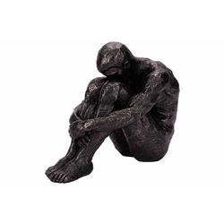 Cosy @ Home Statue Man Noir 24x13xh20cm Resine  