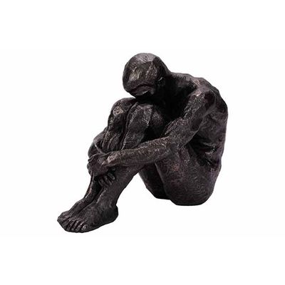 Statue Man Noir 24x13xh20cm Resine   Cosy @ Home