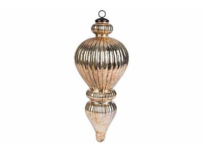 Hanger Tol Antique Goud 17x17xh42cm Glas 