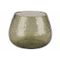 Theelichthouder Hammered Groen 10x10xh7, 5cm Glas 