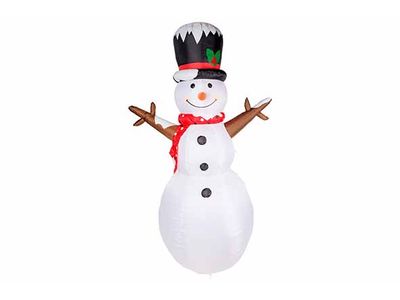 Sneeuwman Inflatable Led Lights Witxh240 Cm Polyester