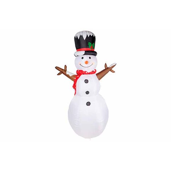 Cosy @ Home Sneeuwman Inflatable Led Lights Witxh240 Cm Polyester