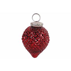 Cosy @ Home Rouleau A Suspendre Antique Rouge Fonce 7x7xh9cm Verre 