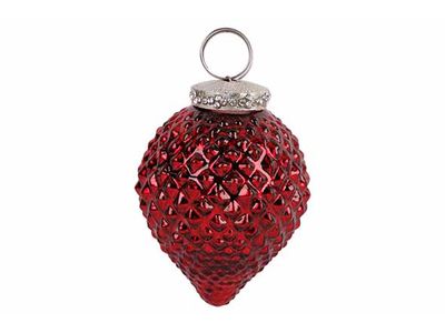 Hanger Tol Antique Donkerrood 7x7xh9cm G Las