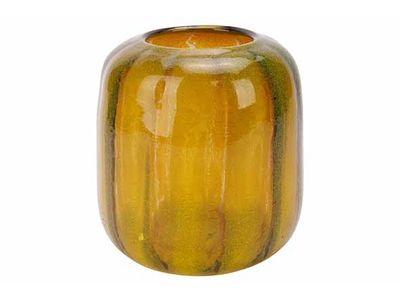 Vaas Groen 16x16xh17cm Andere Glas 