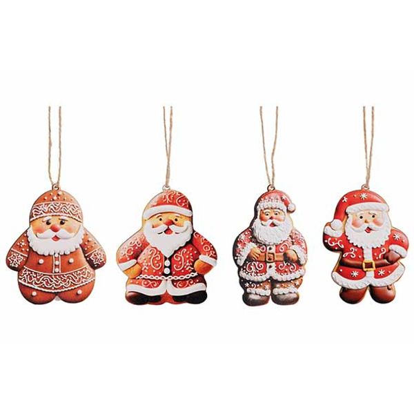 Hanger Set12 Santa In Box 17x17xh2cm Hou T 