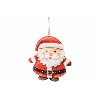 Hanger Santa Rood Wit 11x13xh,3cm Hout   Cosy @ Home