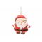 Hanger Santa Rood Wit 11x13xh,3cm Hout  