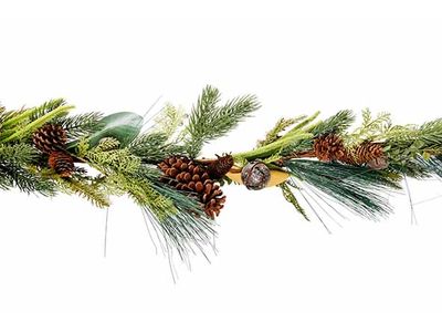 Guirlande Pinecone Vert 8x8xh214cm Plast Ic