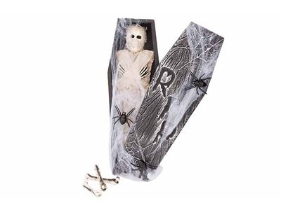 Mummie In Coffin Zwart 69x24xh10cm Foam 