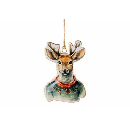 Hanger Vintage Deer Bruin 7x,5xh10cm Ijz Er  Cosy @ Home