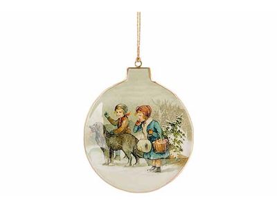 Hanger Vintage Ball Greige 12x1xh14cm Ij Zer