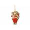 Hanger Vintage Santa Rood 8x1xh13cm Ijze R 