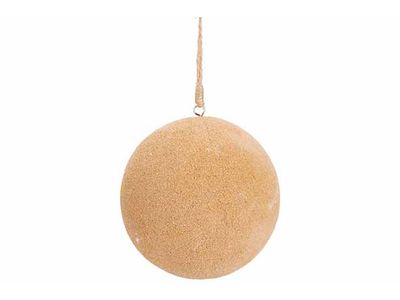 Kerstbal Sand Zand 11x11xh11cm Hout 