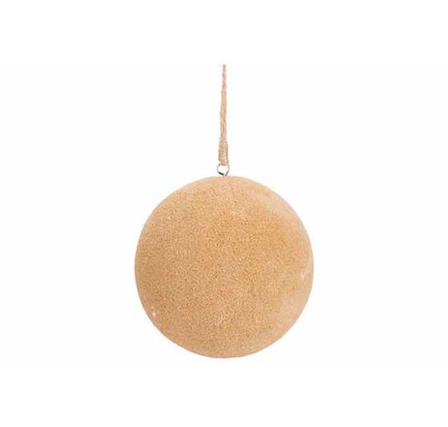 Kerstbal Sand Zand 11x11xh11cm Hout   Cosy @ Home