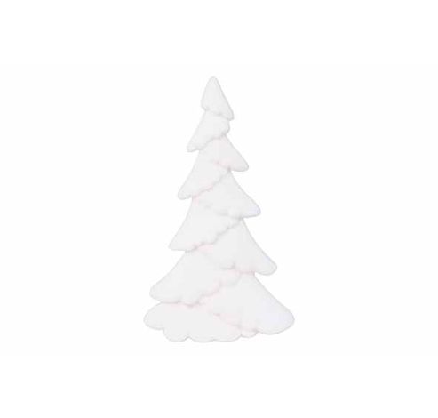 Arbre De Noël Flocked Blanc 18x5xh30cm P Lastic  Cosy @ Home