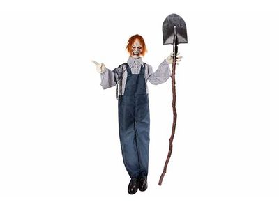 Skelet Staand Animated Blauw 120x18xh160 Cm Kunststof Excl 3 Aaa Batt